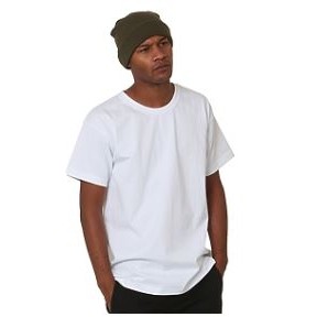 Bayside Heavyweight T Shirt w/Set In Collar