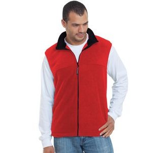 Unisex Bayside Full-Zip Polar Fleece Vest