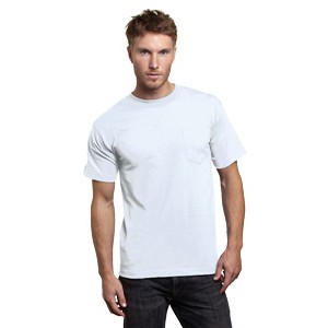 Unisex Bayside® Heavyweight Pocket Crew Tee Shirt