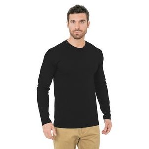 Unisex Bayside® Fine Jersey Long-Sleeve Crew T-Shirt