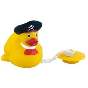 Rubber Pirate Duck w/ Bathtub Plug