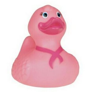 Rubber Smile Pink Bow Duck