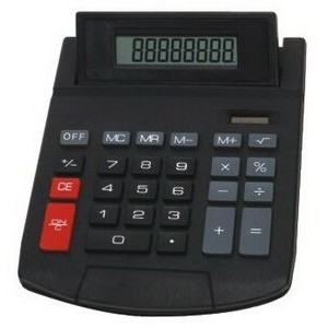 Adjustable Tilt-Angled Desk Top Calculator
