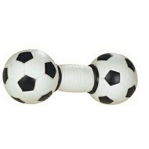 Rubber Soccer Ball Dumbbell Dog Toy