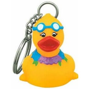 Rubber Sunny Duck Key Chain