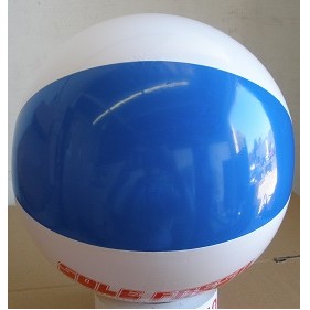 36" Inflatable Alternating Blue & White Beach Ball