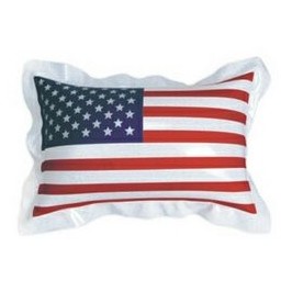11" Inflatable Solid One Sided U.S.A. Flag Pillow