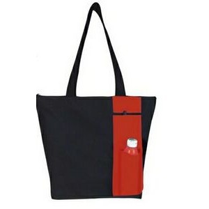 Convenient Tote Bag with Bottle Carrier/ Cell Phone Holder