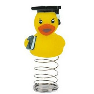 Rubber Graduate Duck Bobble