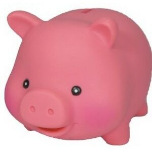 Rubber Piggy Bank© (5 1/8"x4"x3 1/2")