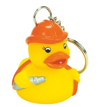 Rubber Fireman Duck Key Chain©