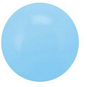 16" Inflatable Solid Light Blue Beach Ball