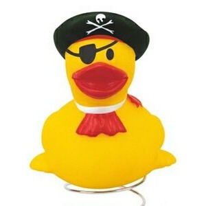 Rubber One-Eyed Pirate Duck Bobble