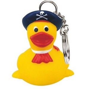 Rubber Pirate Duck Key Chain