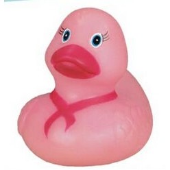 Rubber Pretty Pink Bow Duck (Small)©