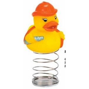 Rubber Fireman Duck Bobble