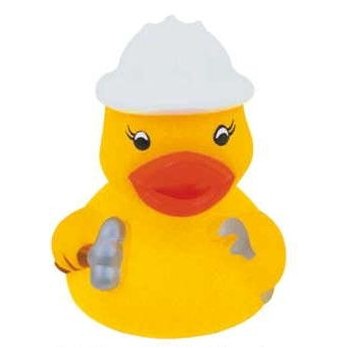 Mini Rubber Construction Worker Duck©