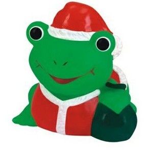 Mini Rubber Santa Claus Frog