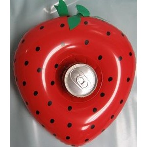Inflatable Strawberry Drink Holder