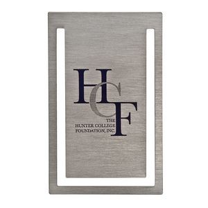 Silver Vertical Rectangle Bookmark