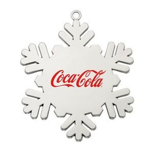 Cast Silver Snowflake Ornament