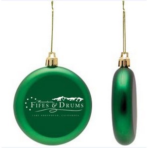 Shatter Proof Round Flat Ornament