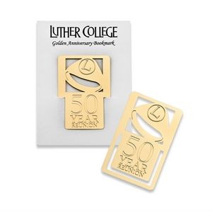 Custom Brass Bookmark w/Card