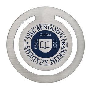 Round Silver Bookmark