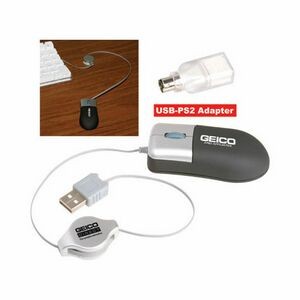 USB Retractable Optical Mini Mouse