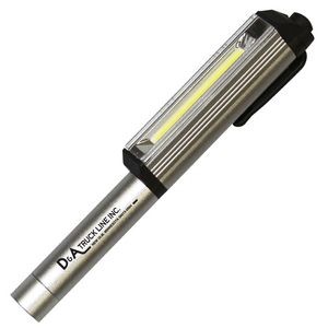 Aluminum 16-LED C.O.B. Pocket Penlight with Rotating Magnetic Clip