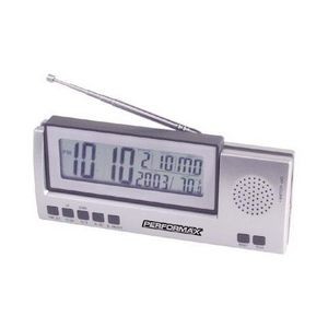 Jumbo LCD Radio w/ Clock, Day, Date and Temperature