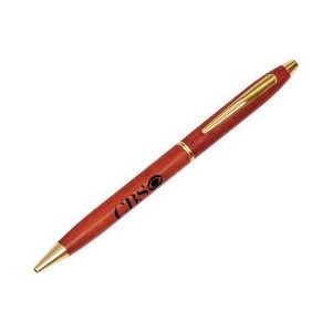 Slimline Rosewood Mechanical Pencil w/ Gold Trim