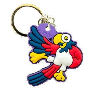 Soft Rubber 3D Single sided Key Chains