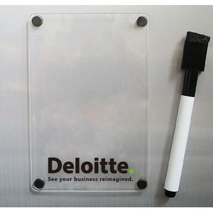 Clear Acrylic Dry Erase Magnetic Memo Board