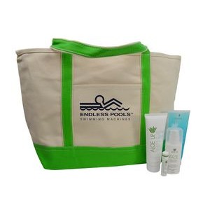 Aloe Up Cotton Tote Bag with Sport Sunscreen