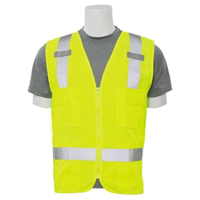 Aware Wear® ANSI Class 2 Surveyor's Woven Oxford High Visibility Safety Vest