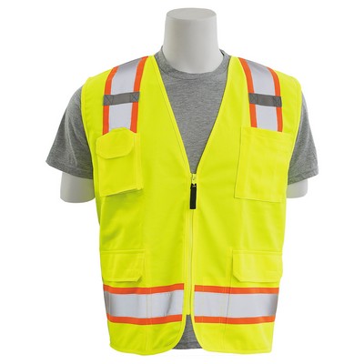 Aware Wear® Class 2 Tricot Safety Vest w/Contrasting Trim