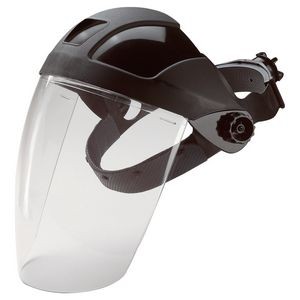 Black Ratchet Headgear w/PC Shield Deluxe Model