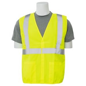 Aware Wear ANSI Class 2 Woven Oxford Safety Vest w/Interior Pockets