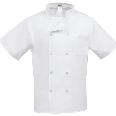 Fame® Traditional White Short Sleeve Classic Chef Coat