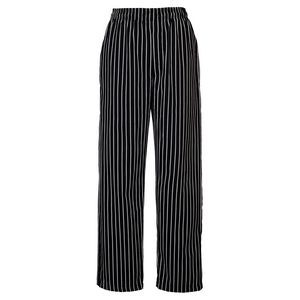 Fame® Unisex Black/White Chalk Stripe Chef Pants