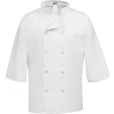 Fame® Traditional White ¾ Sleeve Classic Chef Coat