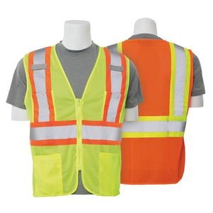 Aware Wear ANSI Class 2 Hi Viz Mesh w/Contrasting Trim Safety Vest