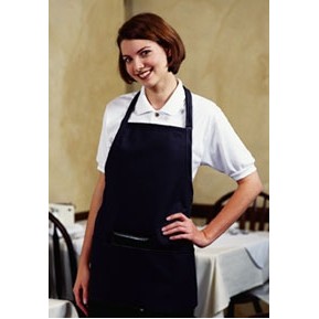 Fame® X-Large Three Pocket Adjustable Neck Bib Apron Available in 13 Colors