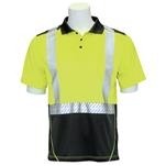 ANSI 107 Short Sleeve Polo Shirt with Segmented Tape and Black Bottom