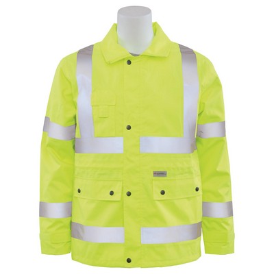 Aware Wear® ANSI Class 3 Woven Oxford PU Coated Raincoat