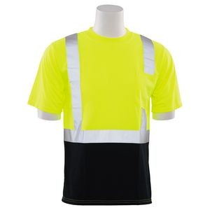 Aware Wear® ANSI Class 2 Hi Viz Short Sleeve Black Bottom T-Shirt