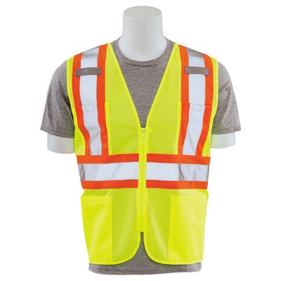 Aware Wear® ANSI Class 2 Mesh High Visibility Safety Vest w/D-Ring