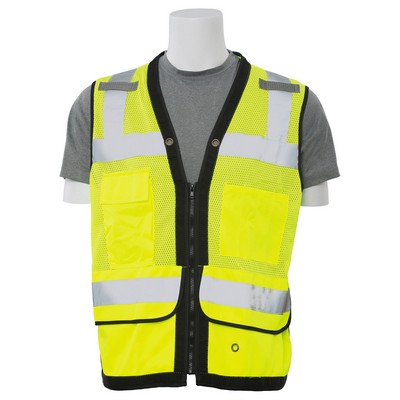 Aware Wear® ANSI Class 2 Mesh Surveyor's Vest w/Clipboard Pouch & Grommets