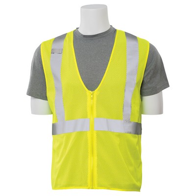 Aware Wear® Class 2 Mesh High Visibility Economy Safety Vest w/Zipper